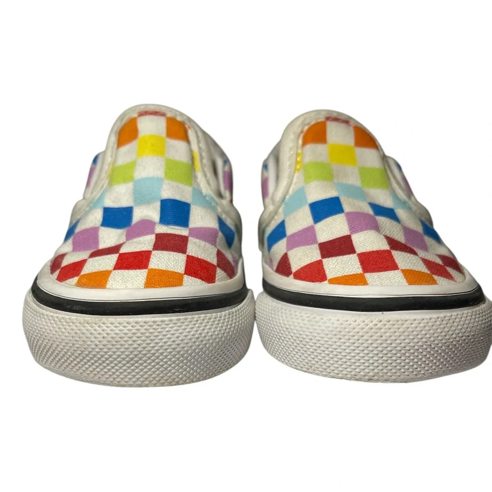 Vans Off the Wall Toddlers Baby Shoes Classic Slip on Checkerboard Size 4 Kids